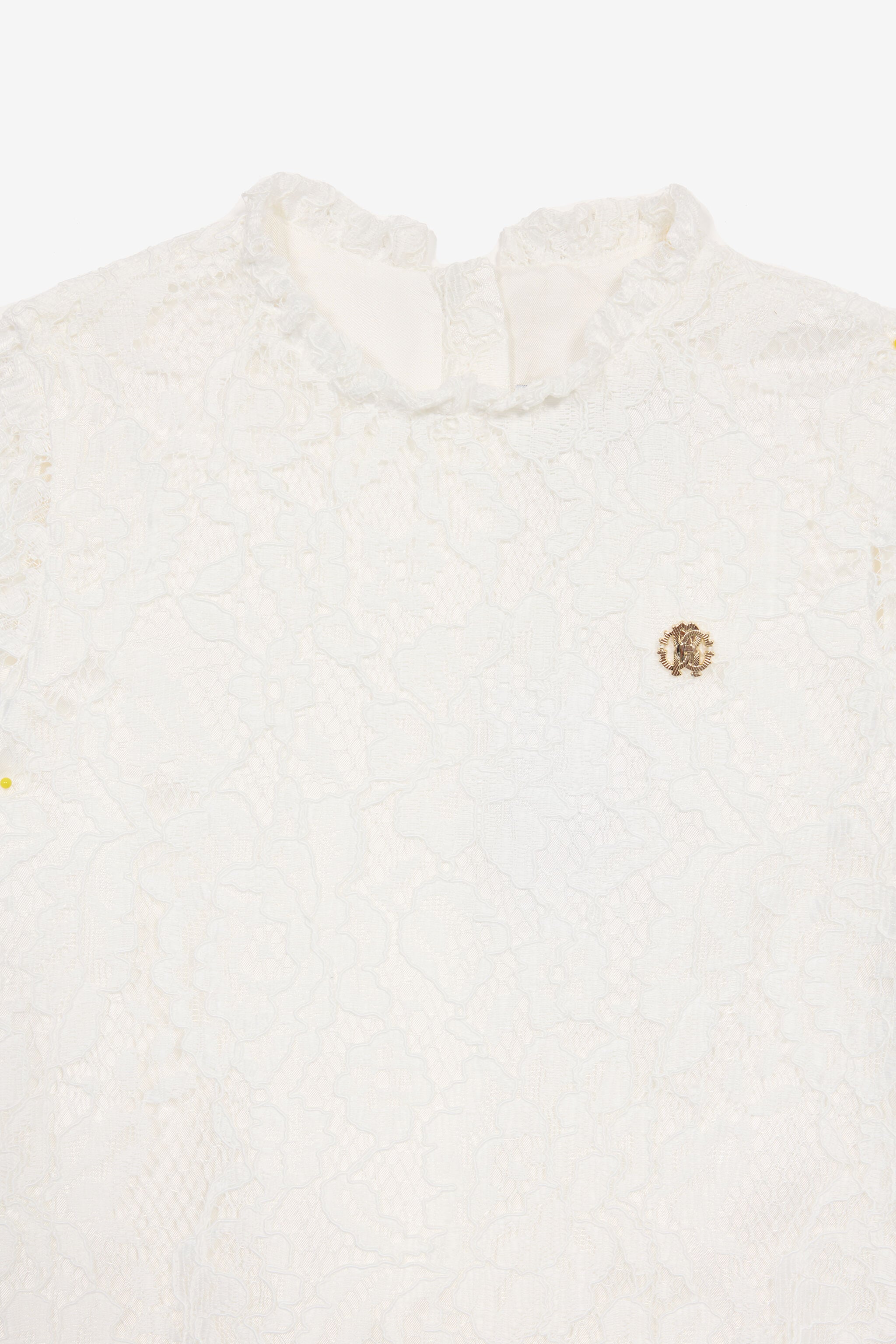 JU Dress With Broderie Anglaise Design JU Dress With Broderie Anglaise Design White UJT10S-RP001