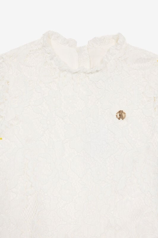 JU Dress With Broderie Anglaise Design JU Dress With Broderie Anglaise Design White UJT10S-RP001