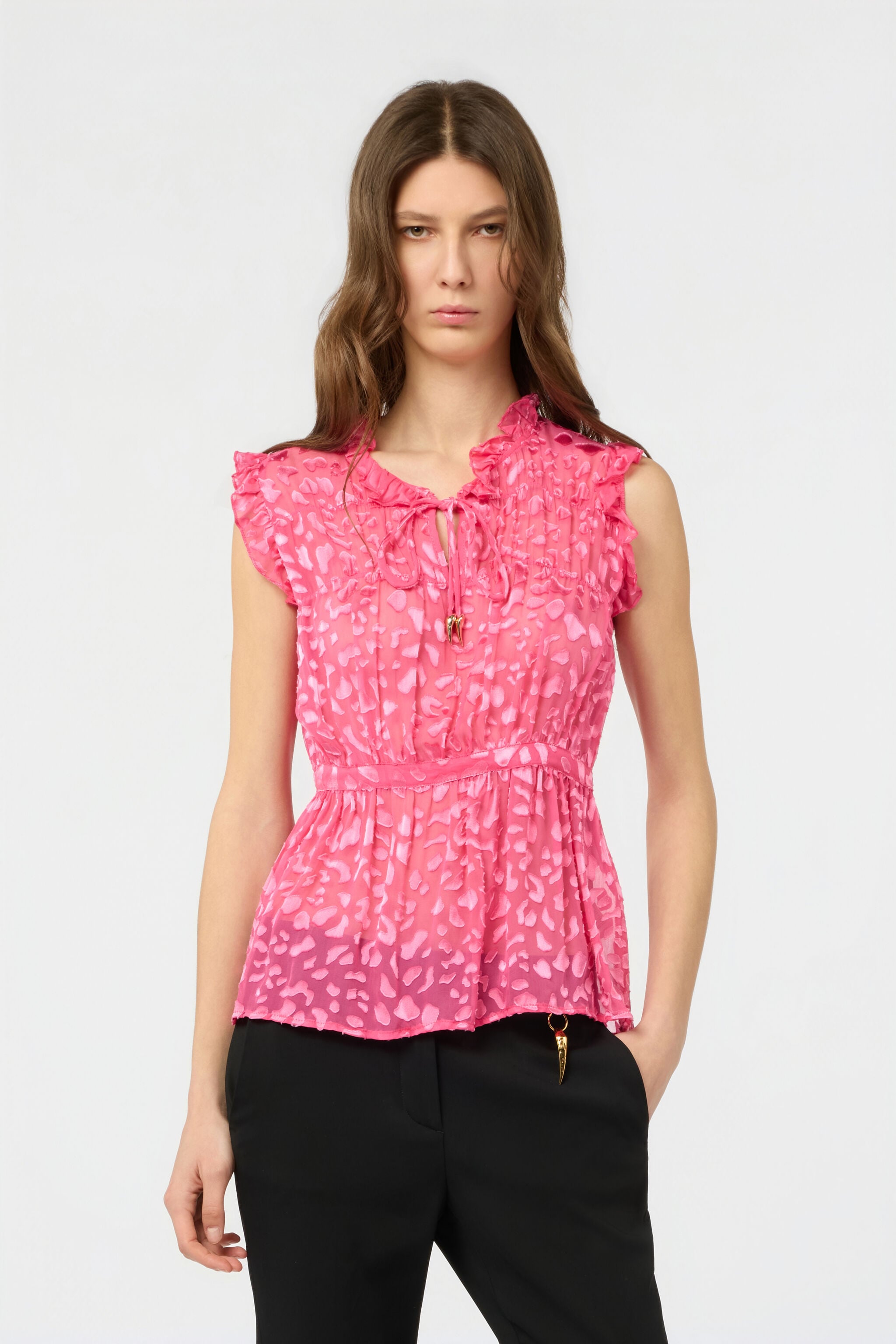 RC Pink Tone-On-Tone Leopard Shirt RC Pink Tone-On-Tone Leopard Shirt IBISCUS SOT71C-6D003