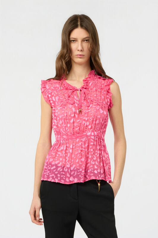 RC Pink Tone-On-Tone Leopard Shirt RC Pink Tone-On-Tone Leopard Shirt IBISCUS SOT71C-6D003