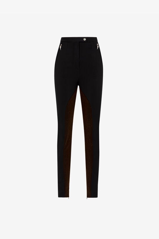 RC Pantaloni skinny con zanne RC Pantaloni skinny con zanne Nero RKT201-HR002