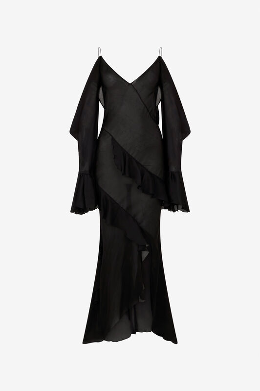 RC Slipdress Aus Seidenchiffon RC Slipdress Aus Seidenchiffon BLACK XWT129-CC001