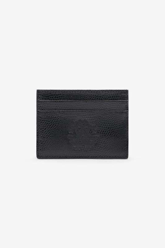 RC Woman Leather Card Case Black OOA00E-PZ015