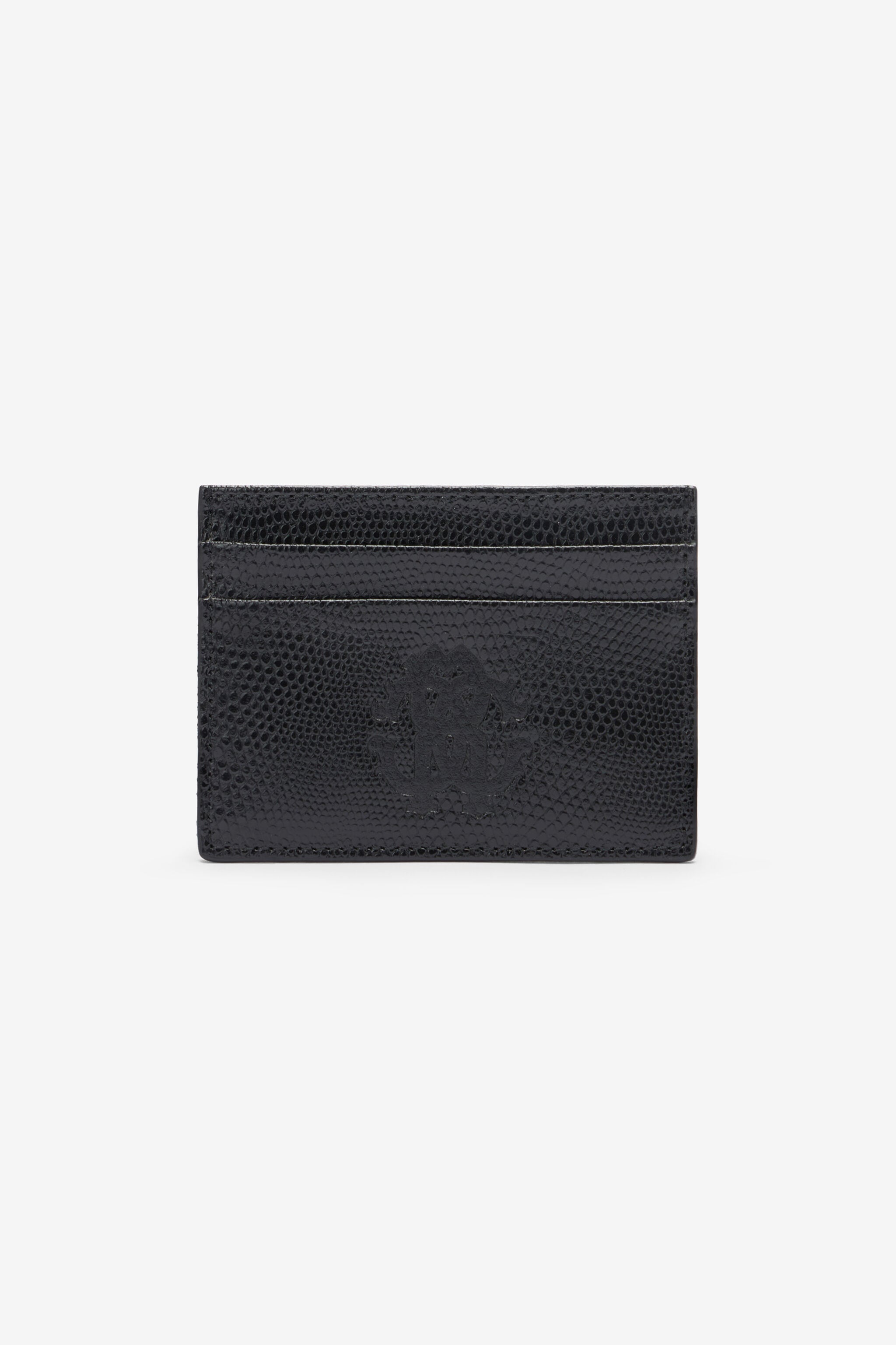 RC Woman Leather Card Case Black OOA00E-PZ015