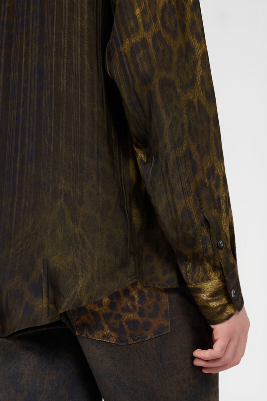 RC Camisa con Estampado Jaguar DARK GREEN/BLACK XNT712-4QR30