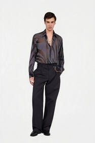 RC Camicia Con Stampa Ray Devorè BLACK XNT712-CHT26
