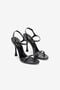 RC Sandales à Talons Hauts en Cuir Noir Effet Croco RC Sandales à Talons Hauts en Cuir Noir Effet Croco BLACK SOS00Q-PZ037