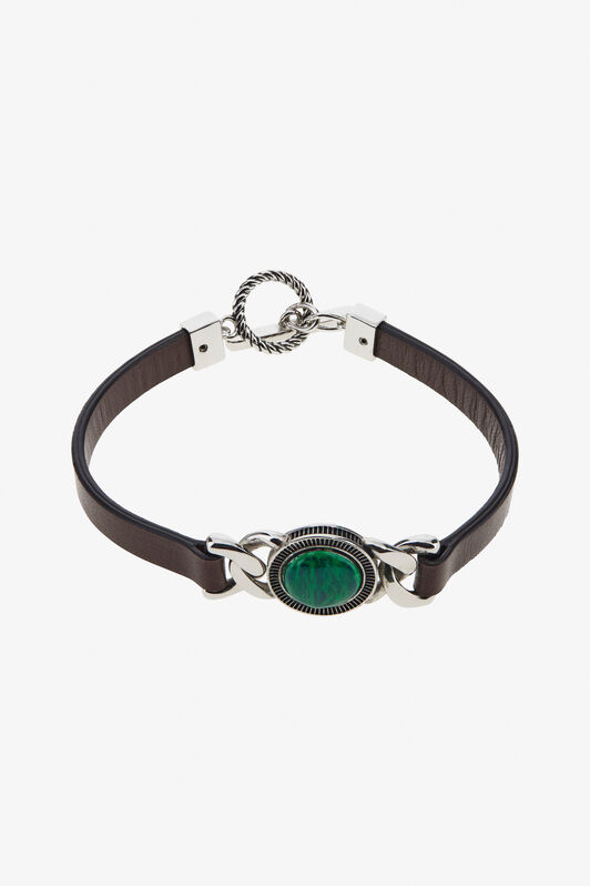 RC Bracelet with stone Brown TRG010-AM007