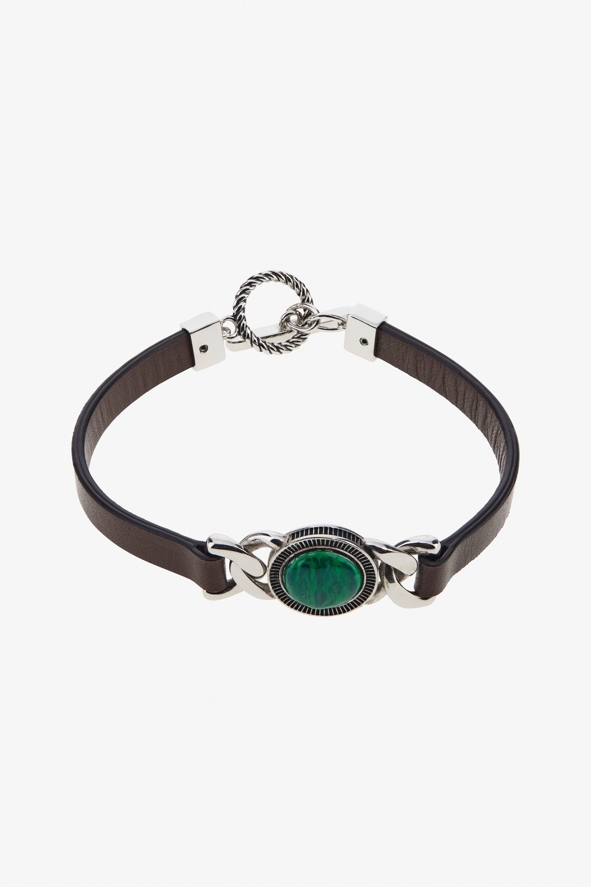 RC Bracelet with stone Brown TRG010-AM007
