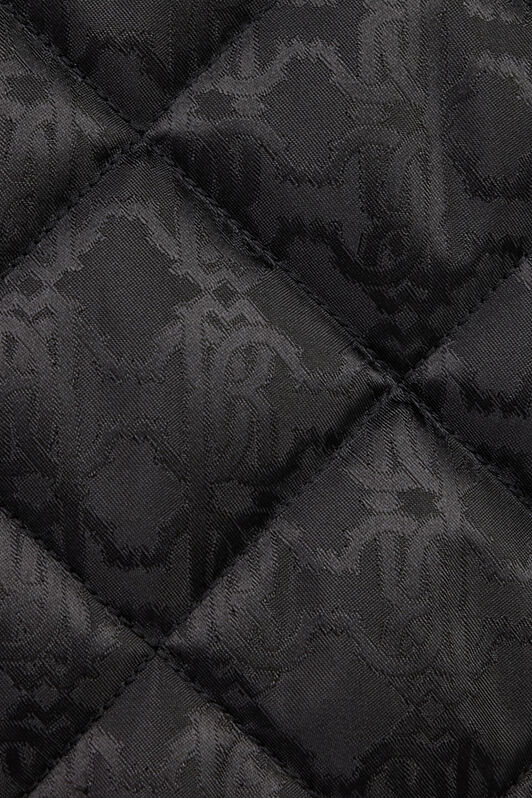 RC Quilted Down Jacket With Monogram RC BLACK ROT80D-DJ005