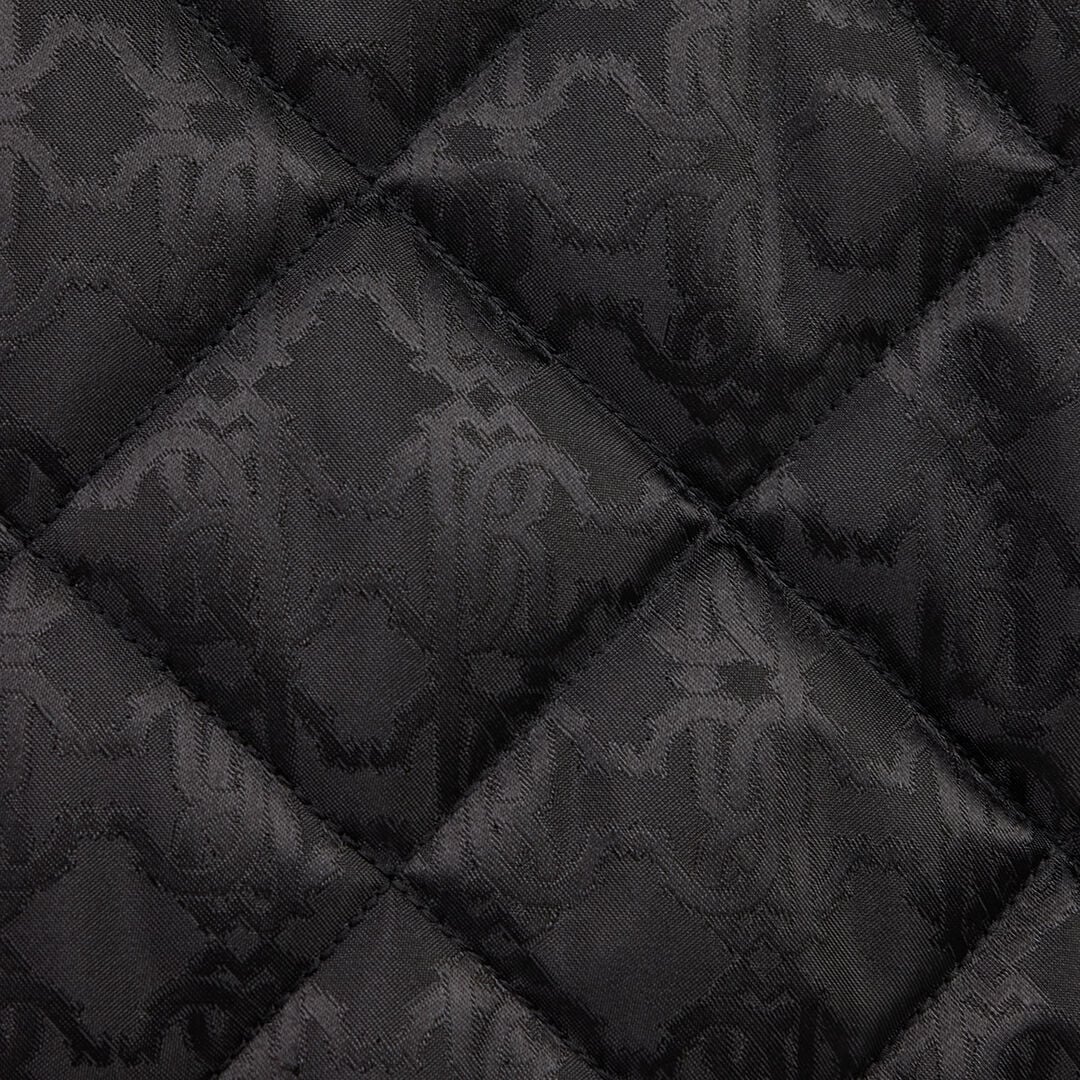 RC Quilted Down Jacket With Monogram RC BLACK ROT80D-DJ005
