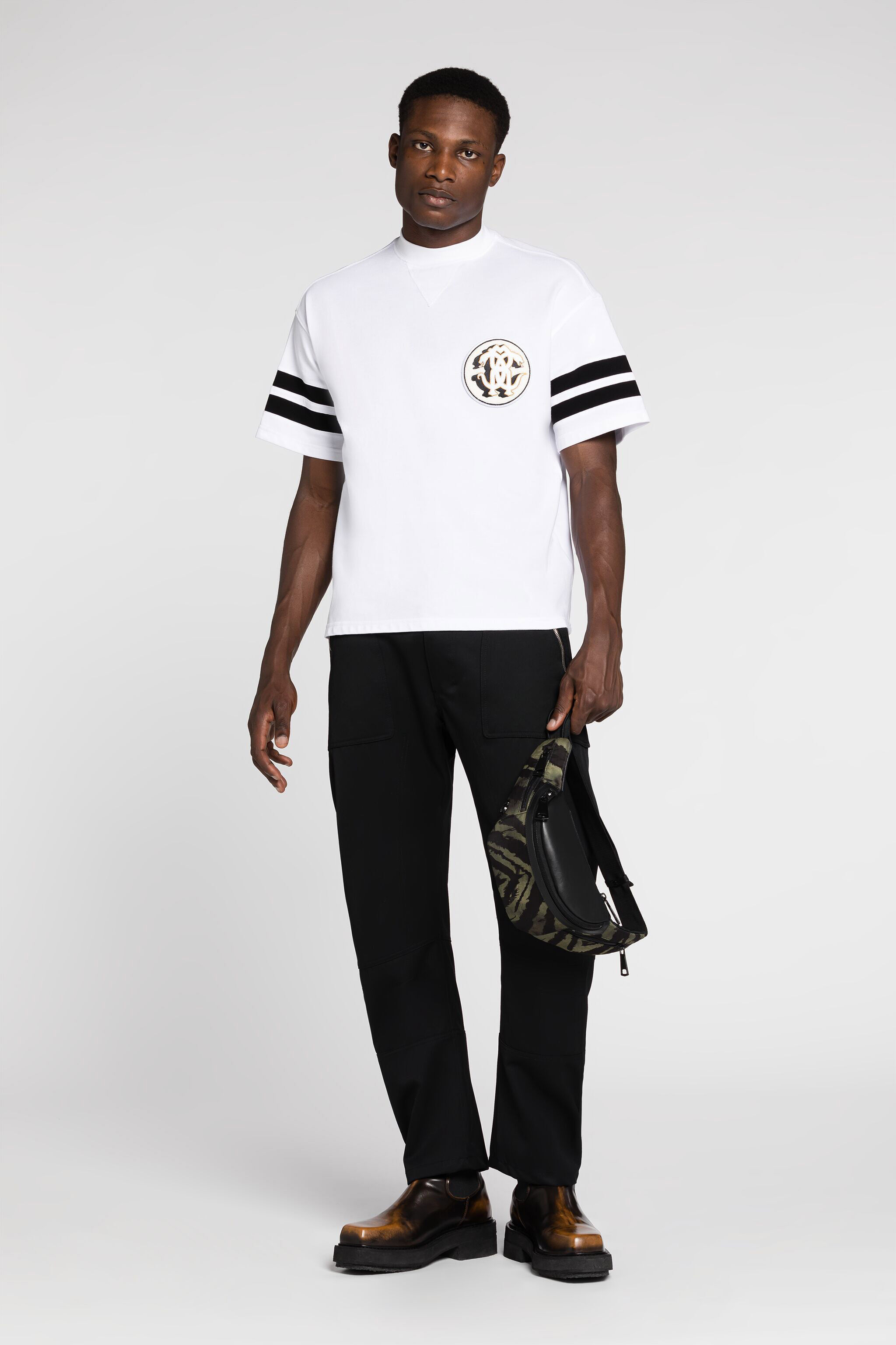RC Mirror Snake Cotton T-Shirt White RRT62D-JD060