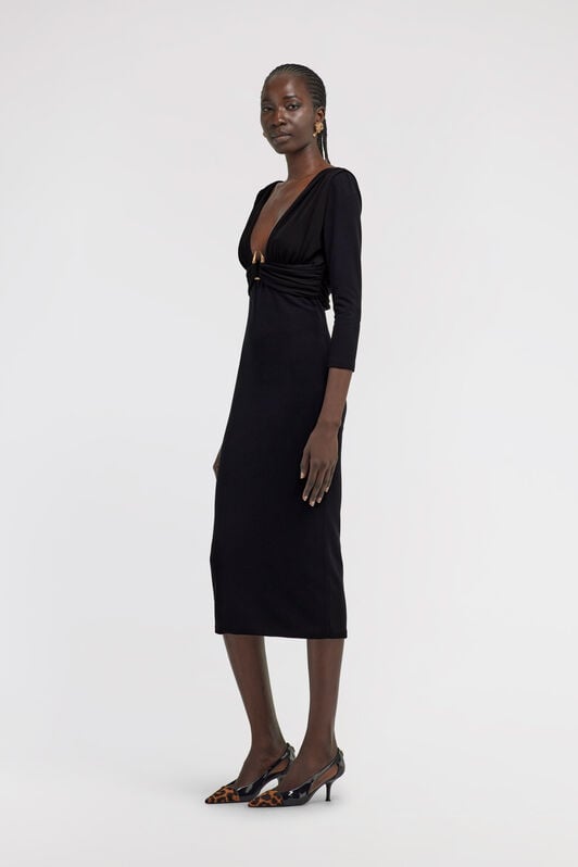 RC Dress with Gold Detail RC Dress with Gold Detail Black TKT139-JJ034