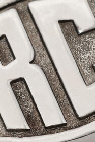 RC Collier Avec Double Chaîne Et Monogramme RC Argent VRG001-AM258