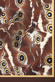 RC Mini Butterfly Print Scarf BROWN XQI008-OZT27