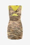 JC Mini-Robe À Imprimé Tiger Skin JC Mini-Robe À Imprimé Tiger Skin Marron clair UFT171-UF237