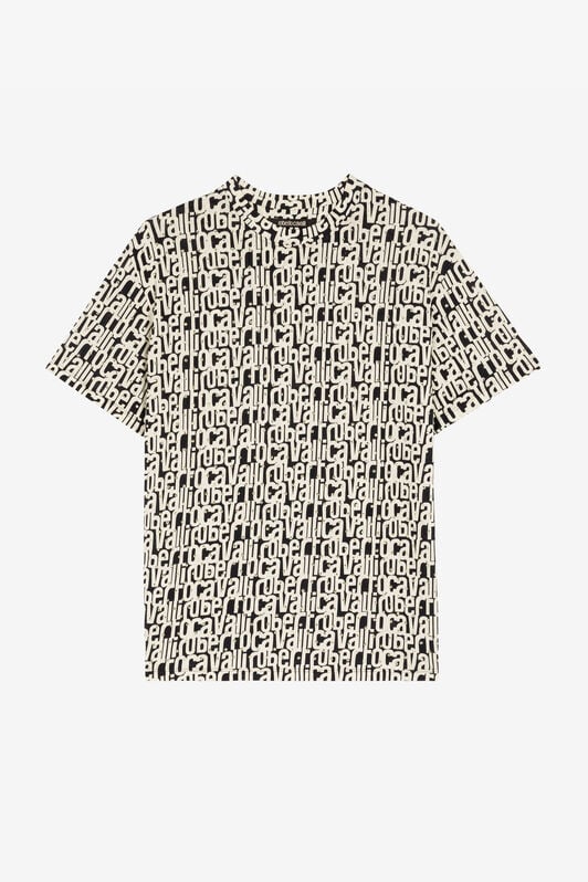 RC Crystal-Embellished Logo-Print T-Shirt RC Crystal-Embellished Logo-Print T-Shirt Black/White RKT61A-3PH82
