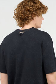 JC T-Shirt With JC Monogram Patch Black UFT032-UF052