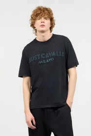 JC T-Shirt With Logo Black UFT027-UF047