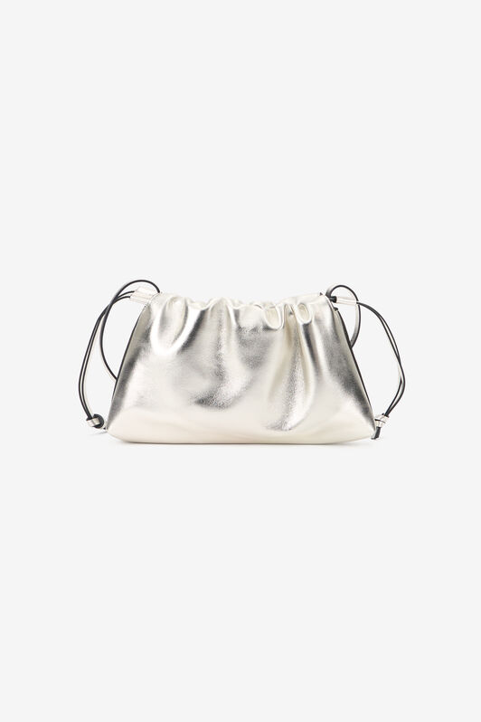 RC Borsa a spalla argento con coulisse e monogramma RC RC Borsa a spalla argento con coulisse e monogramma RC SILVER TOB00D-PN001