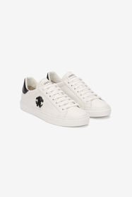 RC Leather Sneaker With Monogram RC WHITE SOS00K-PZC15