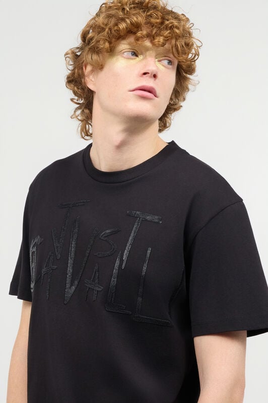 JC T-Shirt With Matching Logo JC T-Shirt With Matching Logo Black UFT055-UF075