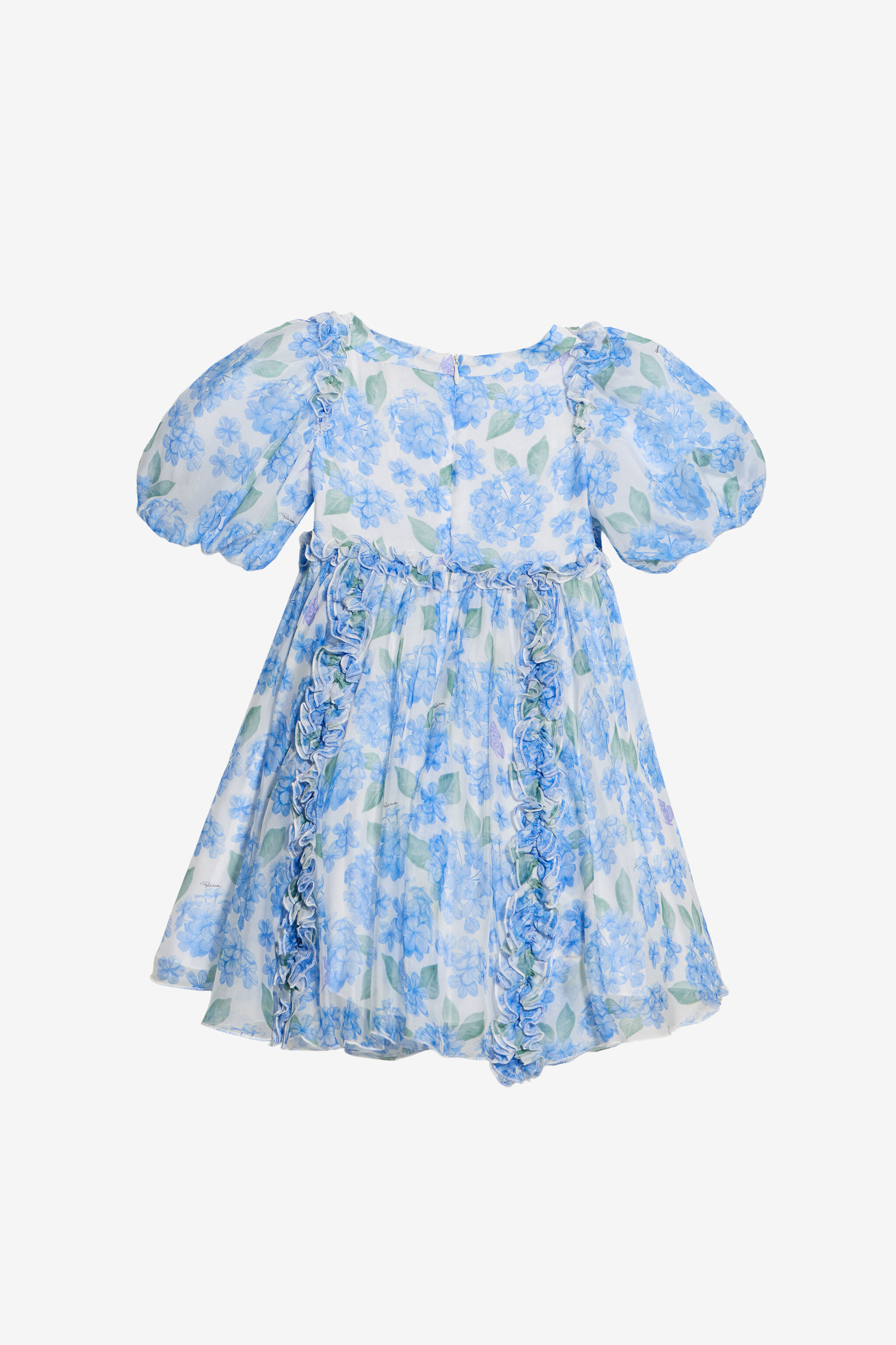 JU Plumago Print Silk Blend Dress JU Plumago Print Silk Blend Dress WHITE/BLUE WJT10L-6DR13