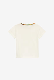 JU T-Shirt Con Monogram RC E Logo Dorati Azzurro UJT666-JD001