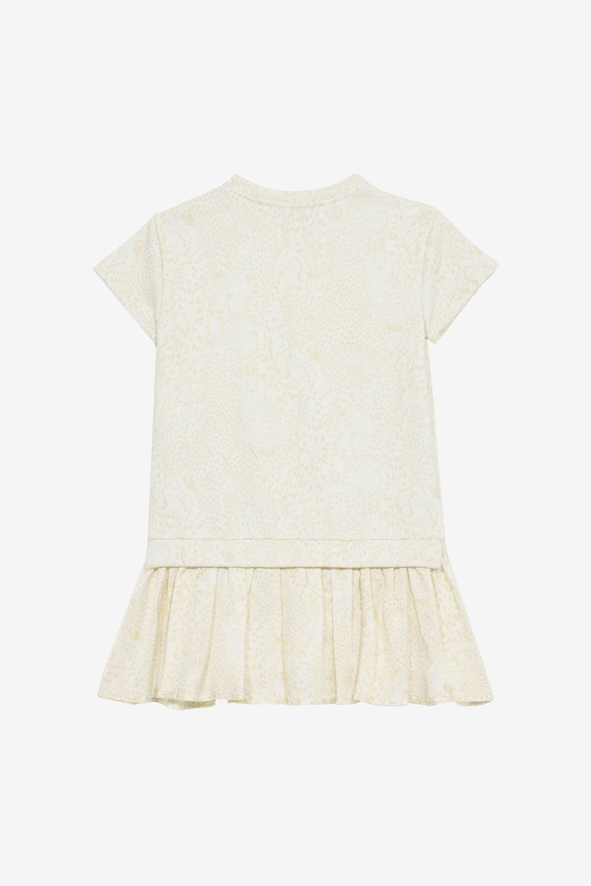 JU Robe À Imprimé Guépards JU Robe À Imprimé Guépards Blanc UJT10H-5OO35