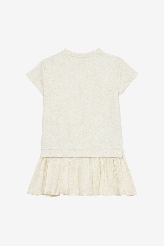 JU Robe À Imprimé Guépards JU Robe À Imprimé Guépards Blanc UJT10H-5OO35