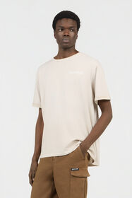 RC Beige T-Shirt with Back Snake Print WHITE SOT60B-JD005