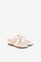 JU C Logo Leather Sandals JU C Logo Leather Sandals Pink OJS027-PN003