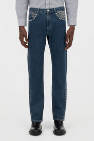 RC Denim-Hose Ready To Wear Hose Blau Nieten DENIM TOJ20G-DL010
