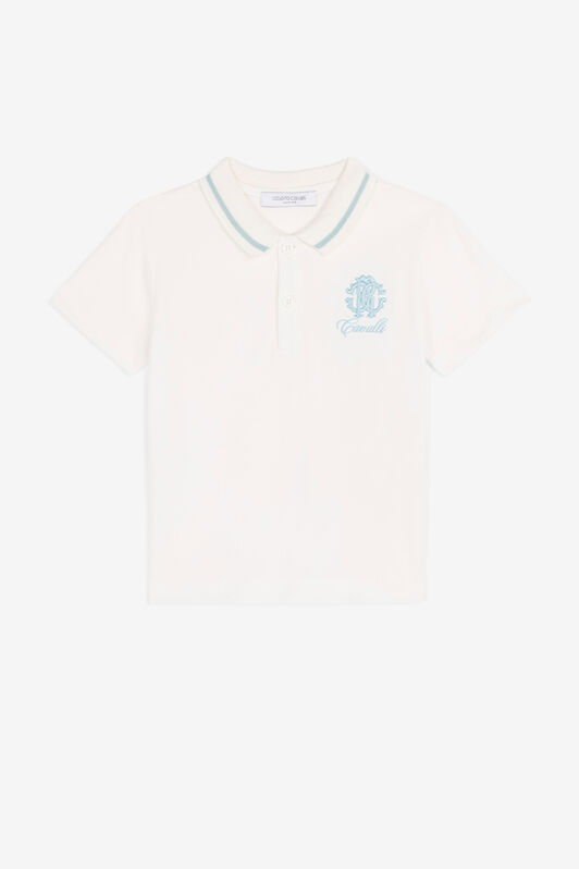 JU Polo con monograma bordado JU Polo con monograma bordado Milky white QJT662-KB003