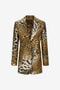RC Jaguar Skin print Blazer RC Jaguar Skin print Blazer Marron clair SKT405-4QG34