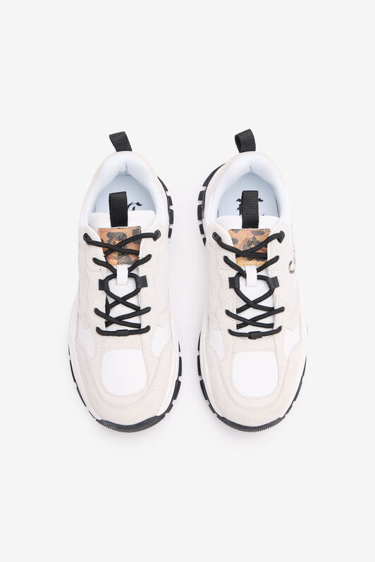 JC Sneakers With Jaguar Skin Logo JC Sneakers With Jaguar Skin Logo White TFS043-TF363