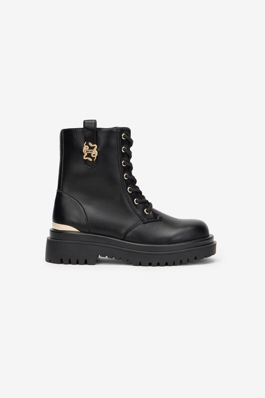 JC Bottines de combat avec détail doré JC Bottines de combat avec détail doré BLACK XFS036-XF432