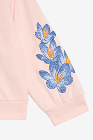 JU Felpa ricamata floreale BABY ROSE VJT662-CF050