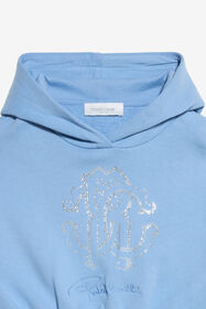 JU Sudadera con capucha azul cielo LIGHT BLUE WJT66F-CF050