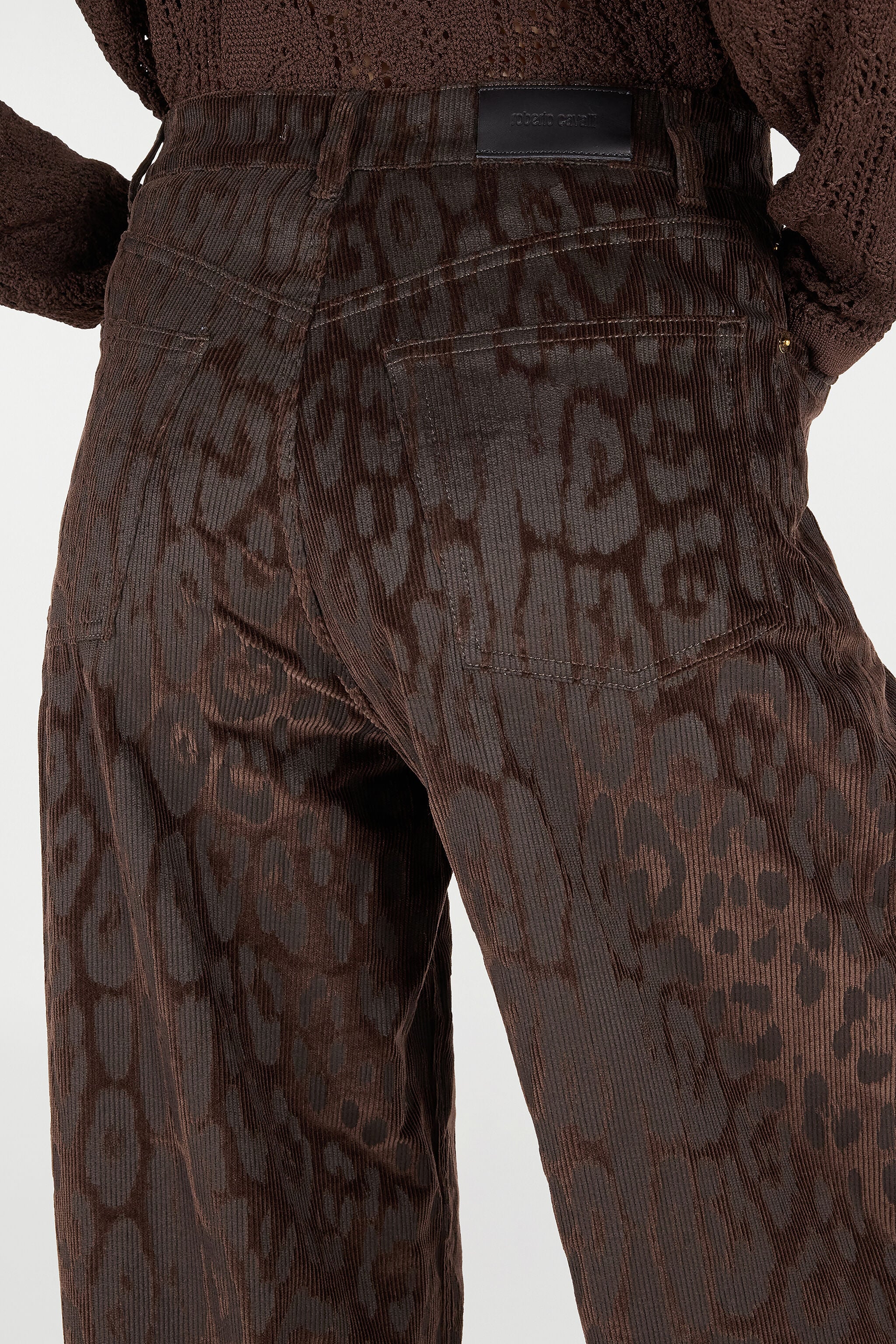 RC Pantaloni In Velluto A Costine Jaguar Skin Marrone VKT207-VL076