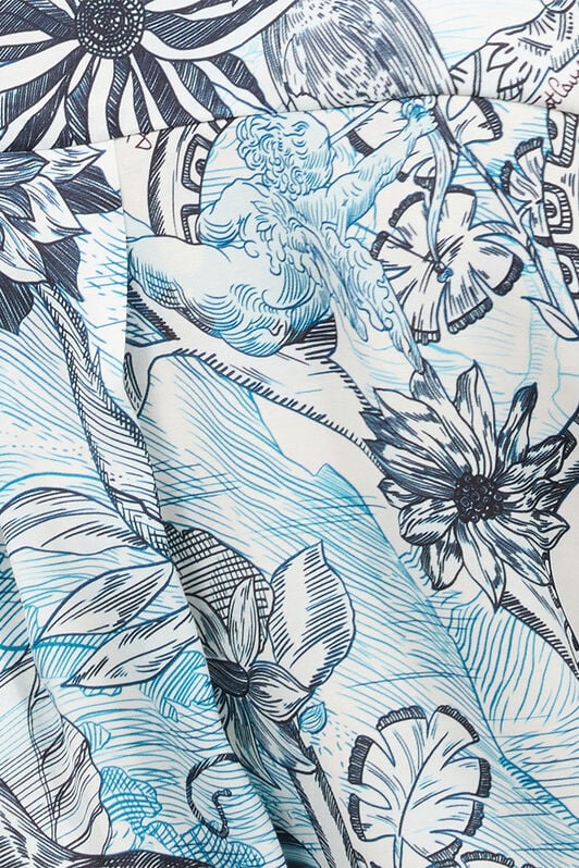 JC Shirt With Python And Jungle Print JC Shirt With Python And Jungle Print Light blue UFT143-UF209