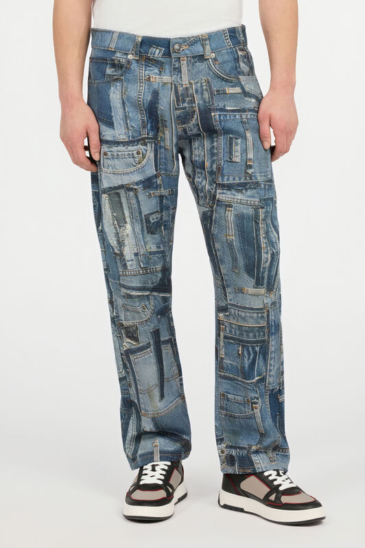 RC Jeans Patchwork Capsule Collection Blu UMJ205-VT001