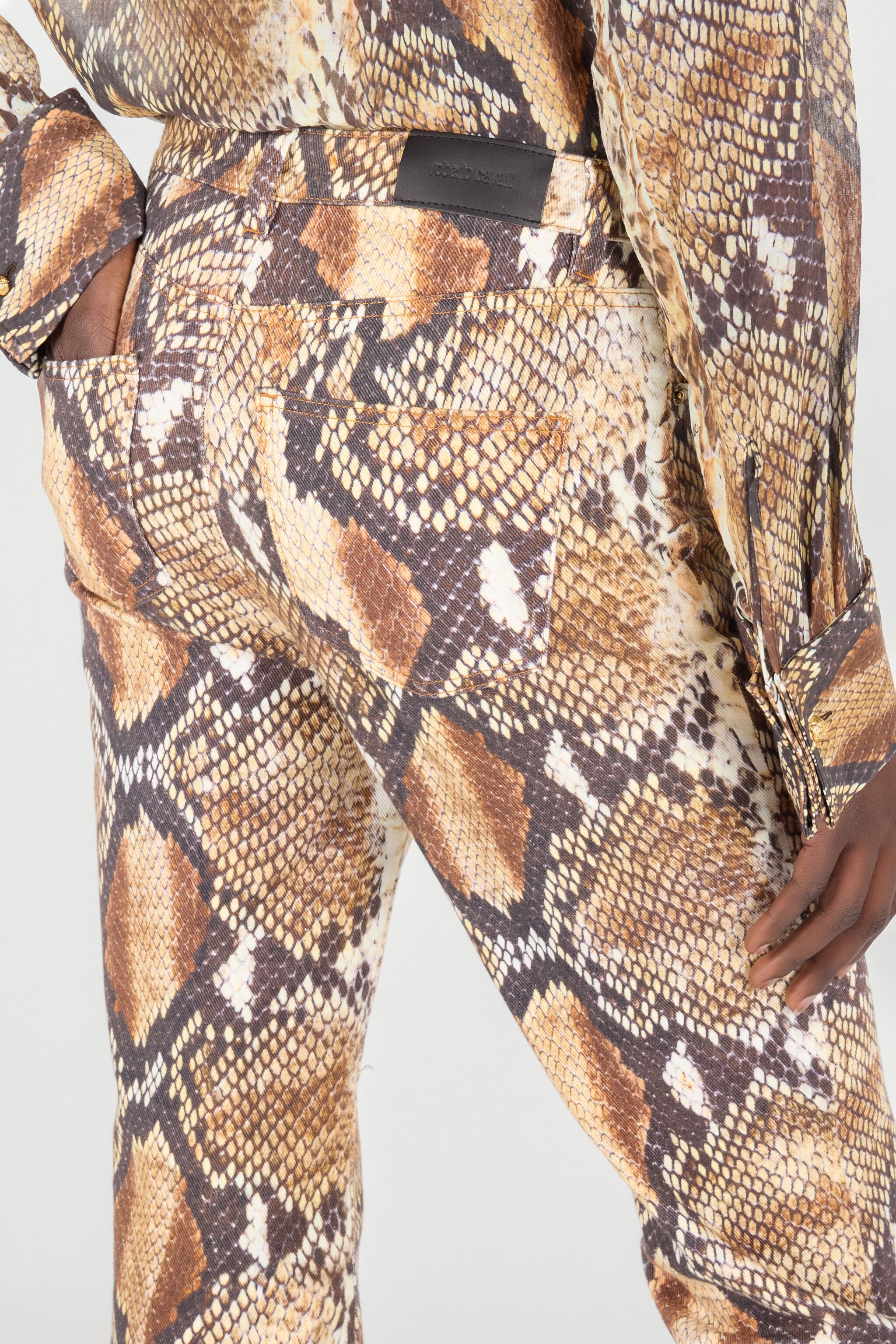 RC Python Print Denim RC Python Print Denim Brown UWJ221-DAN93