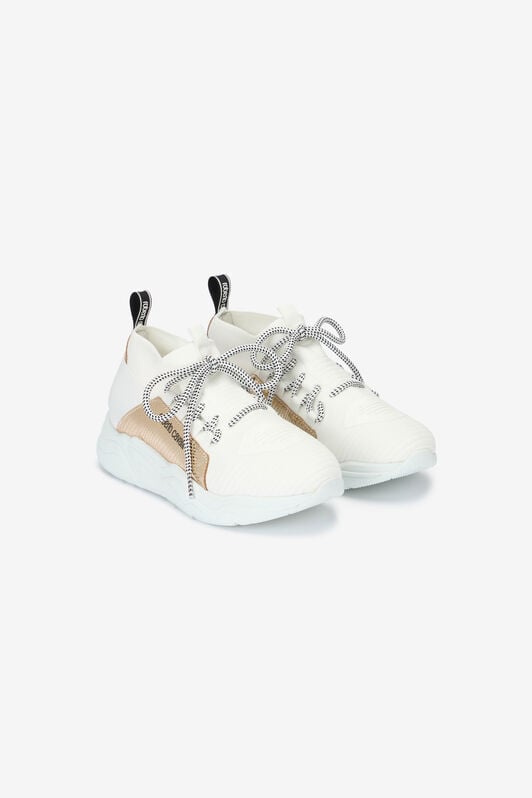 RC Sneakers with snake-effect inserts RC Sneakers with snake-effect inserts White POS01B-PZO06