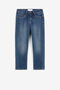 JU RC Monogram-Embroidered Jeans JU RC Monogram-Embroidered Jeans Dark blue QJJ204-DS015