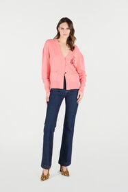 RC Cardigan With Mirror Snake Monogram Pink VKM908-MQ013