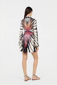 RC Ray Of Paradise Print Mini Dress CORAL XKT108-NUM33