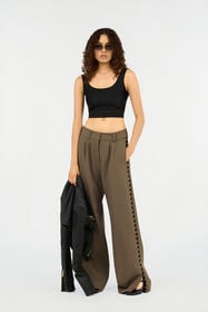 JC Top Crop Nero con Banda Logo BLACK VFT241-VF388