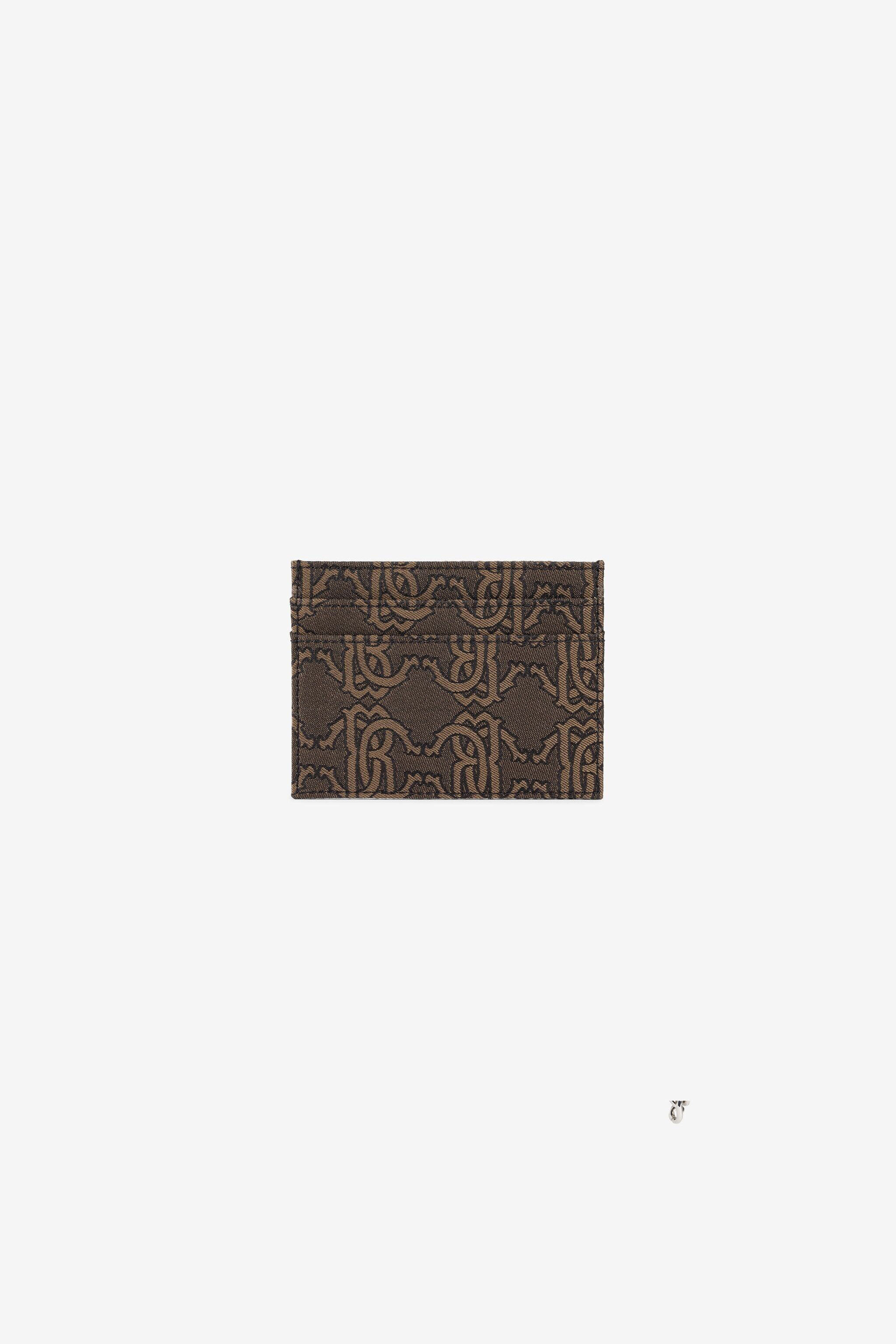 RC RC Monogram-Jacquard Card Holder RC RC Monogram-Jacquard Card Holder Brown PRA008-DJ001