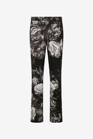 RC Fiammingo Flowers Print Trousers BLACK/GREY XWT208-NVT77